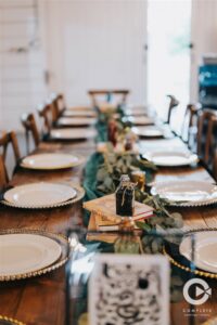 Harry Potter wedding decor detail photos at The Edison Barn in Tampa Bay.