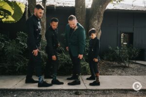 Groom and groomsmen matching socks.