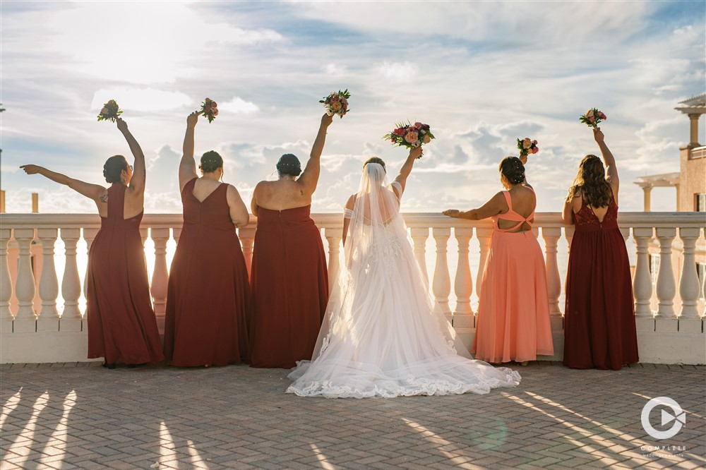 Sky terrace at Hyatt Regency Clearwater wedding.