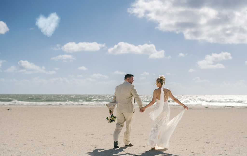 Bride and Groom St Pete Beach